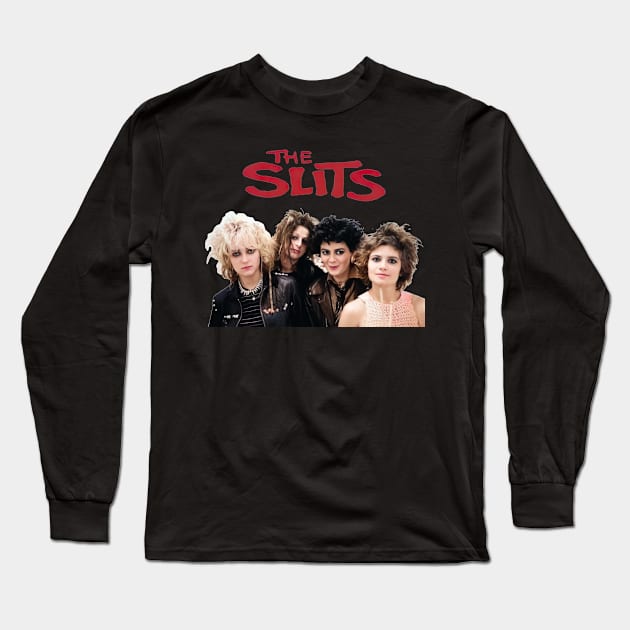 Vintage The Slits Potrait Long Sleeve T-Shirt by Jogja Istimewa